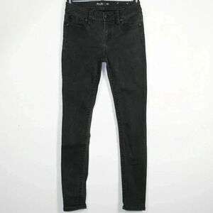 Miss Me Los Angeles Mid-Rise Girl's Skinny Jeans Black Size 12 Inseam 31.5